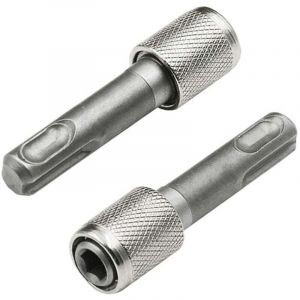 Adaptateur porte-embout SDS-Plus 6,35mm (1/4'') 2 Pi&egrave;ces Tige hexagonale Foret support convertisseur Adaptateurs de Tige Ronde &agrave; Tige Hexagonale pour