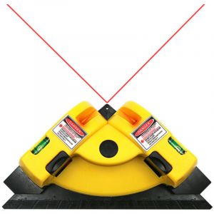 Niveau laser &agrave; projection &agrave; angle droit, bo&icirc;tier plastique int&eacute;gr&eacute;, niveau laser infrarouge &agrave; ligne horizontale verticale, niveau de carrelage,