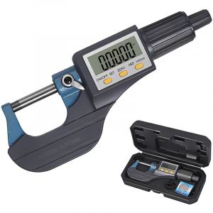 Micromètre numérique, plage (0-25 mm) / (25-50 mm) / (50-75 mm) / (75-100 mm), micromètre à faible erreur de résolution de 0,001 mm, micromètre avec