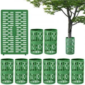 Protection pour tronc d'arbre - Protection contre l'&eacute;corce - Respirante - Vert - 34 cm x 20 cm - 10 pi&egrave;ces
