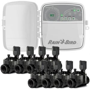 Rain Bird - Programmateur d'arrosage automatique Wifi RC2 8 zones extérieur 8 Electrovannes 100 hv 24V 1''