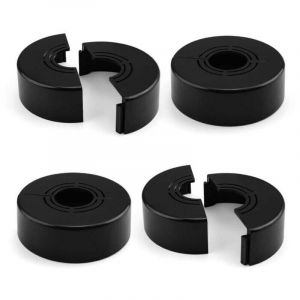 Rosace Mitigeur Douche 4 Pi&egrave;ces, Plastique Cache Tuyau Radiateur, Rosace 60 &times; 20 mm, R&eacute;glable, Installation par Pression, Mat&eacute;riau &Eacute;paissi, pour