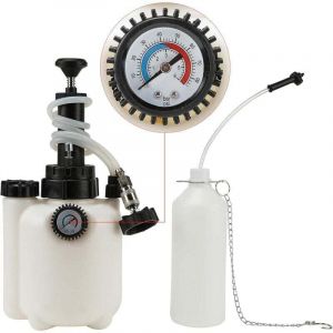3L Purgeur de Frein Voiture, Purgeur de Liquide de Frein, avec Adaptateur E20, Pression de Service de 10-30 psi, Bleeder de Frein