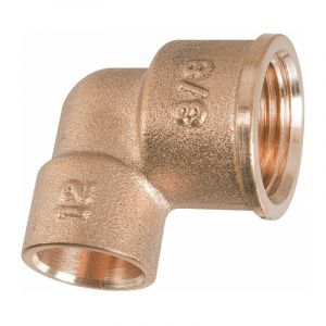 Raccord laiton coud&eacute; 90&deg; &agrave; souder - f 3/4' - diam&egrave;tre 22 mm - 90GC