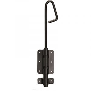 Verrou ba&iuml;onnette standard mermier &Oslash;14 x 300 mm - Zingu&eacute; noir - M-501302