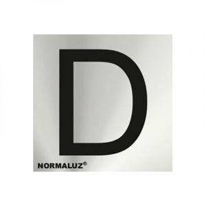 Lettre d en acier inoxydable autocollante 5 cm rd717140