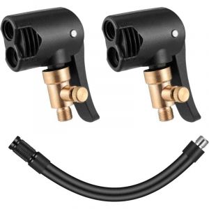 2 Pi&egrave;ce Adaptateur de Valve Pneu Voiture, Mandrins &agrave; Air Comprim&eacute; Avec Adaptateur, Adaptateur Schrader Presta, Embout Gonfleur,pour Les Pneus de