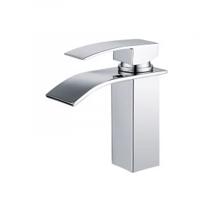 Homelody - Robinet de salle de bain ubbegol - Cascade - Mitigeur de lavabo - Acier inox chrom&eacute; - Deux voies - Design moderne