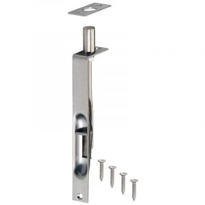 Cyclingcolors - Verrou de porte avec coulisse à encastrer entailler 151mm en acier inoxydable finition mat Fermeture Sécurité Discret Design Battant