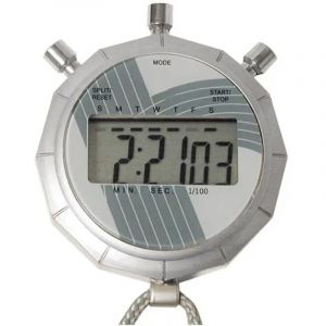 Chronom&egrave;tre digital en m&eacute;tal - 100&egrave;meGris