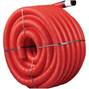 Gaine TCP ROUGE &oslash;40 en bobine de 50 m&egrave;tre avec tire-fil - HEGLER