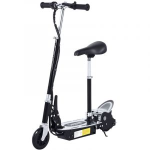 Trottinette &eacute;lectrique pliable 120 W pour enfants de 7 &agrave; 12 ans, guidon et selle r&eacute;glables en hauteur, vitesse maximale 10 km/h, noire,Voiture