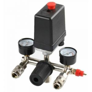 R&eacute;gulateur de Pression avec pressostat pour compresseur Pressostat 2 afficheurs