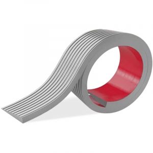 Rampe de seuil en PVC - 1 m x 10 mm x 50 mm - Petite rampe de seuil en PVC - Rampe de seuil - Rampe en caoutchouc auto-adhésive - Convient aux