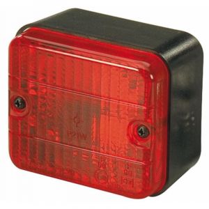 Lem Select &ndash; Feu arri&egrave;re antibrouillard 87x77x50 mm &ndash; 12V 21W BA15S &ndash; Certification E3 &ndash; Pour remorque et v&eacute;hicule utilitaire