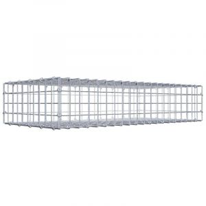 Gabiona - Gabiondeco - Gabion 100 cm x 20 cm x 50 cm (l x h x p). mailles 5 x 5 cm. Fermeture par anneaux en c - Made in Germany