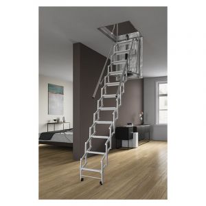 Matisère - Escalier escamotable électrique: ouverture du plafond de 70x110cm - ELEC70/110-250