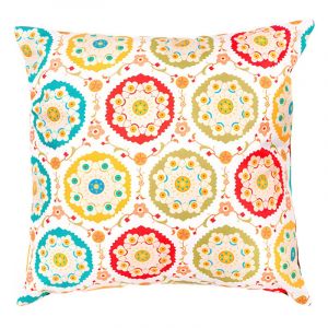 Coussins imprimés d'extérieur, coussins résistants à l'eau pour jardin, 45x45 cm coussins dispersés avec rembourrage en fibres creuses, coussins pour
