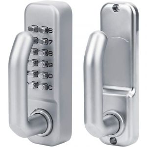 Ej.life - Serrure à Code Mécanique Sécurisée pour Porte d'Entrée – Double Face, Clavier Numérique, Résistante aux Intempéries – Idéal pour Portail,