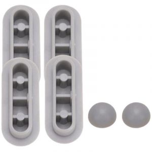 Lablanc - 4 Pièces Tampon Universel pour Siège de Toilette Universel Chocs Kit de Tampon Abattant wc Plastique Toilette Pare-chocs Remplacement