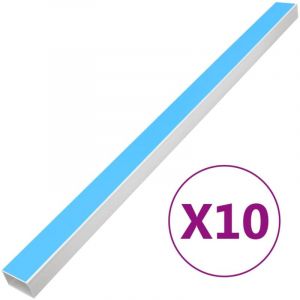 Goulotte de c&acirc;ble auto-adh&eacute;sive 100x40 mm 10 m pvc - Vidaxl
