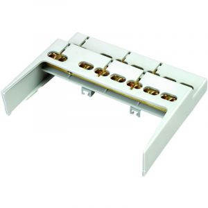 22016 Ide Barrette De Terre Pour Coffret 4 Modules 2x(4+2 Connexions) Ip40 - Combi - Oro