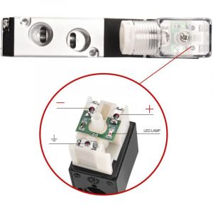 &eacute;lectrique pneumatique &Eacute;lectrovanne 4V210-08 24VDC 4.8W PT1/4 5 Way 2 position CE
