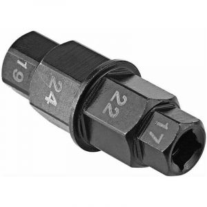 Pi&egrave;ces d'assemblage de roue avant de moto 17, 19, 22 mm cl&eacute; adaptatrice de douille pour le d&eacute;montage de l'ensemble d'axe de roue avant de moto 24 mm.