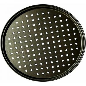 Po&ecirc;le &agrave; Pizza Punch Acier Au Carbone Plat Four Perfor&eacute; Multi-Usages Plaque &agrave; Pizzac Anti-adh&eacute;rent Plaques &agrave; Pizza Utilis&eacute;e pour P&acirc;tisserie, La Pizza,