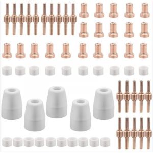 65 Pi&egrave;ces PT31 Consommables Plasma Decoupeur Plasma Parkside Cut 30 40 50 Consommables de D&eacute;coupeuse Plasma Accessoire Decoupeur Plasma Electrode Tip