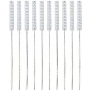 10 pi&egrave;ces 2.5mm aide auditive &eacute;vent brosse professionnel Nylon cheveux aide auditive Tube outil de nettoyage accessoire Brosse de nettoyage