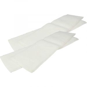 4x Housses de rechange compatible avec Kärcher sc 4 Premium, sc 4 Iron Kit nettoyeur à vapeur - serpillère douce 40,5 x 11,15 x 0,3cm - Vhbw