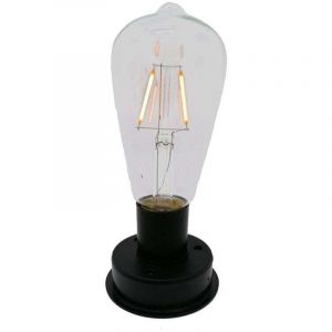 1Pc Solaire LED Ampoule &agrave; Filament de Tungst&egrave;Ne Lampe 2800K Capteurs Lumi&egrave;Re Automatique Cl&ocirc;Ture Veilleuses pour Jardin (8.5Cm)