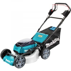 Makita &ndash; Tondeuse &agrave; batterie 36V &ndash; Auto-tract&eacute;e 46 cm &ndash; Moteur sans balai &ndash; 4 ports de batteries &ndash; Bac de ramassage 60L &ndash; DLM462Z