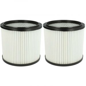 2x filtre pliss&eacute; compatible avec Rowenta RU33, RU34, RU35, RU36, RU37, RU38, RU39, RU520 aspirateur - blanc - Vhbw