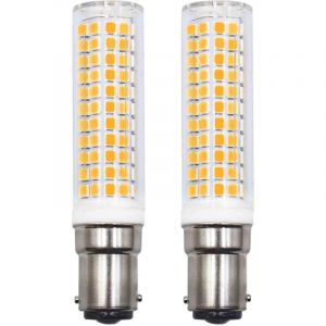 Lot de 2 Ampoules led B15d Remplaçant 75W 90W 80W Blanc chaud 3000K 220V 230V 890lm 7W Applique Murale Pour Salon Lustre Machine à Coudre [Classe