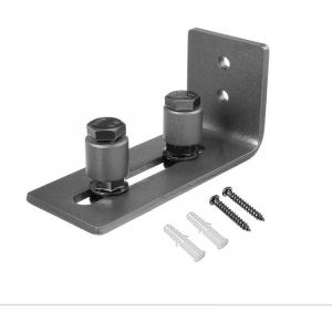 YMYNY Guide Portail Coulissant Guide de Plancher Guide de Rail Porte Coulissante Réglable en Acier au Carbone pour Accessoire de Quincaillerie de