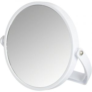 Miroir grossissant x5 Noale, miroir maquillage à poser, ø 15 cm, Plastique, 19,5x19x2 cm, blanc - Wenko