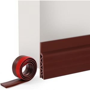 100 cm x 5 cm Joint de Porte en Caoutchouc, Joint pour Porte Adh&eacute;sive, Bande D'&eacute;tanch&eacute;it&eacute;, Calfeutrer Bas de Porte, Joint Inf&eacute;rieur Isolation