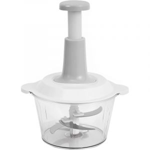 Hachoir manuel Regerly 1 pi&egrave;ce 1,5 L, mixeur manuel, hachoir &agrave; oignons manuel avec 3 lames en acier inoxydable, hachoir &agrave; oignons, hachoir &agrave; l&eacute;gumes,