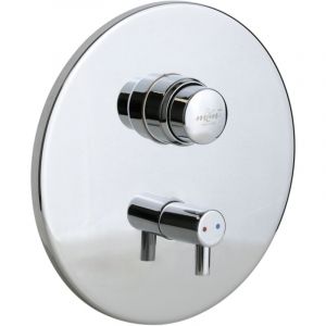 Mitigeur de douche encastr&eacute; avec commande &agrave; bouton poussoir MCM 900501 Chrom&eacute;