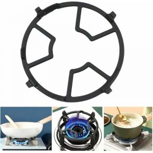 Anneau de support pour cuisinière à gaz KZQ - Grille ronde en fonte de 17,5 cm pour poêles, adaptateur pour cuisinière à quatre ou cinq griffes,