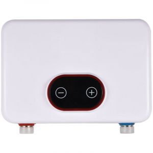 Jeffergarden Chauffe Eau Instantane avec Douche Kit 5500W Chauffe Eau Electrique Installation Tactile Chauffe Eau Constante Prise UE 220V