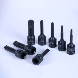 Jeu de Douille Torx &agrave; Choc 1/2", Lot de 8 Douilles &agrave; Embouts Torx, Douille Etoile &agrave; Choc T30-T80,pour Cl&eacute; &agrave; Chocs Pneumatique, Electrique