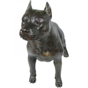 Staffordshire Bull Terrier, Staffik, Staffi I - une statuette de chien grandeur nature, une figurine à l'échelle 1:1, une statue de jardin par Art-Dog