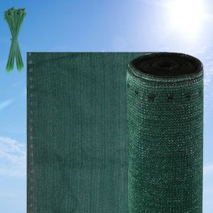EINFEBEN Brise vue renforc&eacute; 1.2 x 25 M Brise vue Pour Balcon HDPE barri&egrave;re maille pare brise Vert