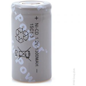 Yuasa - Accu NiCd SC 1SC1-3 1.2V 1300mAh FT