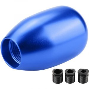 Pommeau de levier de vitesse manuel à 5 ​​vitesses pour voiture avec 3 adaptateurs 8/10/12 mm (bleu) - Eosnow