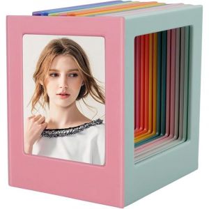 10 Pcs Cadre Photo Magnetique Frigo Magnet Photo Frigo Porte Photo Magnetique pour Surfaces M&eacute;talliques 8.8 x6.5 x 0.6cm,10 Couleurs Diff&eacute;rentes