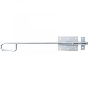 Verrou ba&iuml;onnette zingu&eacute; avec g&acirc;che solidaire &ndash; Plaque 90 x 67 mm &ndash; Marque Alberts